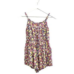 EUC Mini Boden Floral Romper Purple, Pink 2-3‎ years